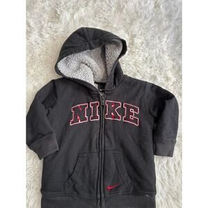Nike Toddler Boy Sz. 24 Mo. Fleece Lined Zip Hoodie. Cute, Fun